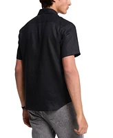 Michael Kors Men's Slim-Fit Yarn-Dyed Linen Shirt
