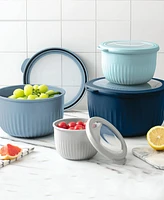 Art and Cook 8 Piece Plastic Mixing Bowl Set