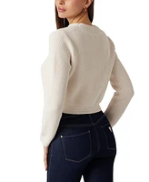 Guess Women's Open-Front Erynn Knit Cardigan