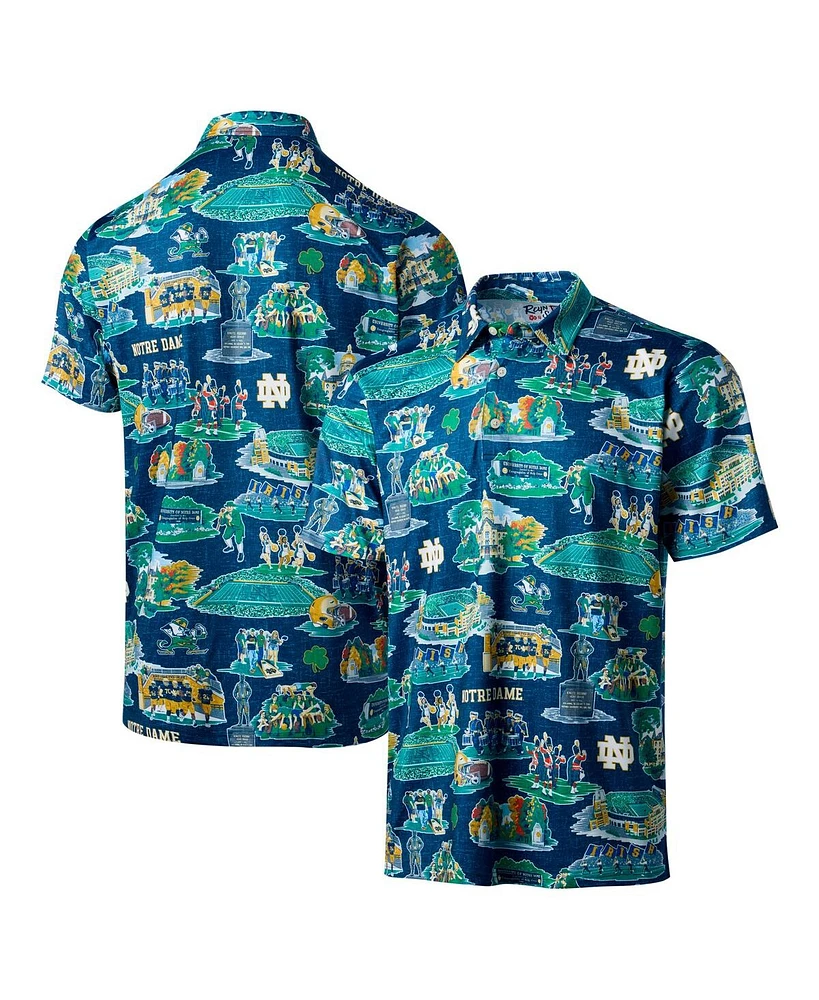 Reyn Spooner Men's Navy Notre Dame Fighting Irish Scenic Polo Shirt