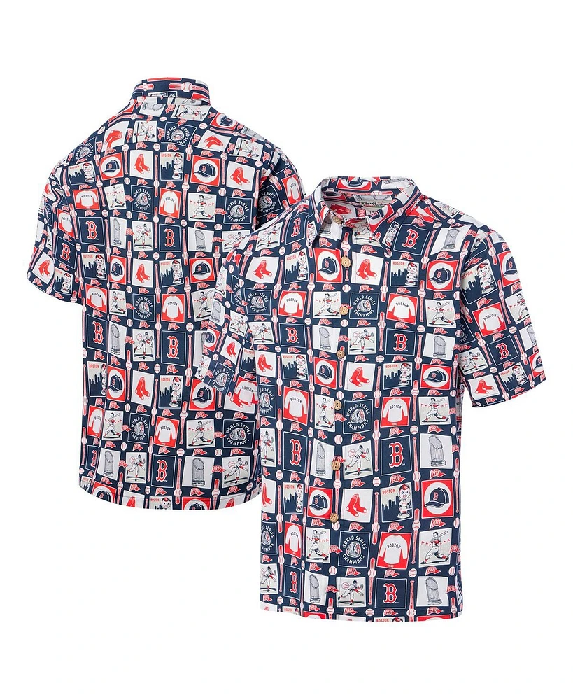 Reyn Spooner Men's Navy Boston Red Sox Champions Scenic Button-Up Shirt