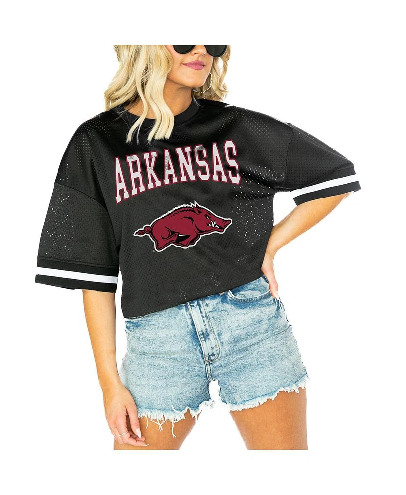 Gameday Couture Women's Black Arkansas Razorbacks Game Face Fashion Jersey
