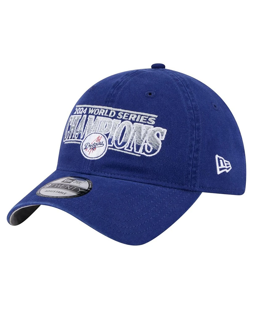 New Era Men's Royal Los Angeles Dodgers 2024 World Series Champions 9TWENTY Adjustable Hat