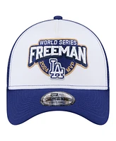 New Era Men's Freddie Freeman White Los Angeles Dodgers 2024 World Series Mvp 9FORTY Adjustable Hat