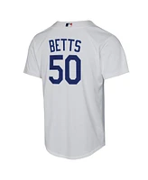 Nike Big Boys and Girls Mookie Betts White Los Angeles Dodgers Home Replica Player Jersey