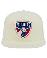 New Era Men's Cream Fc Dallas 2025 Kickoff Snapback Golfer Hat