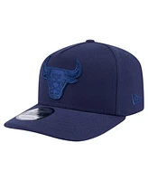 New Era Men's Navy Chicago Bulls Colorpack A-Frame Pinch Front 9FIFTY Snapback Hat