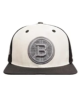 Pro Standard Men's Cream Boston Bruins French Terry Snapback Hat