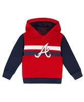 Outerstuff Toddler 2-Piece Red/Navy Atlanta Braves Wind Up Pullover Hoodie and Sweatpants Set