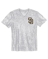 Outerstuff Juniors Fernando Tatis Jr. White San Diego Padres Name Number Sequin V-Neck Top