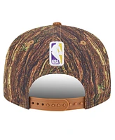 New Era Men's Camo/Brown Los Angeles Lakers Victory Grove Forest Sneaker Pin 9FIFTY Snapback Hat
