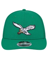 New Era Men's Kelly Green Philadelphia Eagles Low Profile 9FIFTY Snapback Hat