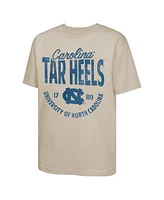 Outerstuff Big Boys and Girls Tan North Carolina Tar Heels News Flash T-Shirt
