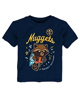 Outerstuff Toddler 2-Piece Heather Gray Denver Nuggets Guardians Of The Galaxy T-Shirt Set