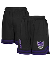 Outerstuff Big Boys and Girls Black Sacramento Kings Teardrop Fleece Shorts
