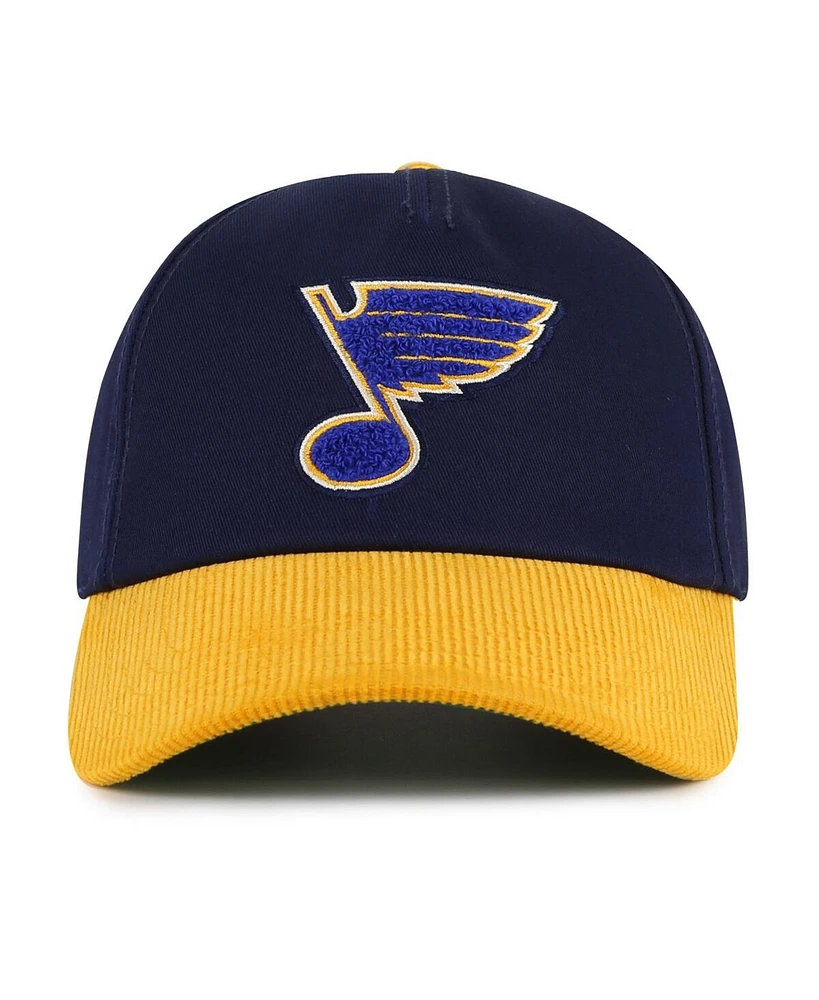 American Needle Men's Navy/Gold St. Louis Blues Burnett Adjustable Hat