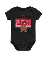 Outerstuff Newborn Red Maryland Terrapins Sunday Comics Bodysuit 3-pack
