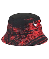 New Era Men's Black/Red Chicago Bulls Tip-Off Bucket Hat