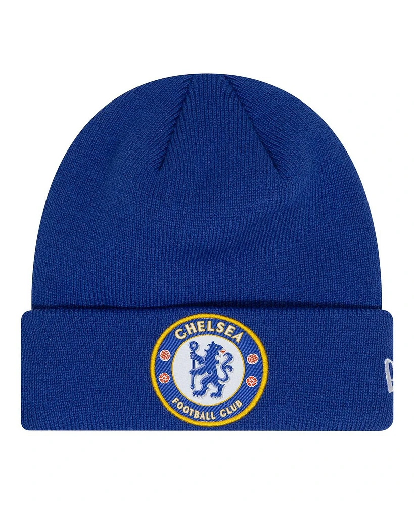 New Era Men's Blue Chelsea Core Cuffed with Knit Hat