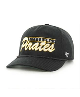 '47 Brand Men's Black Pittsburgh Pirates Corduroy Hitch Adjustable Hat