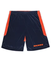 Fanatics Men's Navy/Orange Chicago Bears Big Tall Launch Shorts
