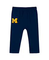Outerstuff Baby Boys and Girls 2-Piece Michigan Wolverines Double Up Long Sleeve Bodysuit Pant Set