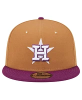 New Era Men's Brown/Purple Houston Astros Color Pack Two-Tone 9FIFTY Snapback Hat