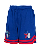 Outerstuff Big Boys and Girls Royal Philadelphia 76ers Teardrop Fleece Shorts