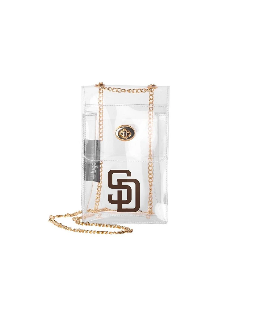 Logo Brands San Diego Padres Clear Essential Crossbody Purse
