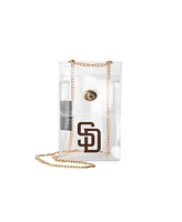 Logo Brands San Diego Padres Clear Essential Crossbody Purse