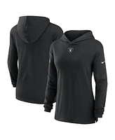 Nike Women's Black Las Vegas Raiders Sideline Performance Long Sleeve Hoodie T-Shirt