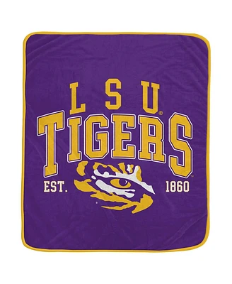Pegasus Home Fashions Lsu Tigers Vintage Arch Ultra Soft 50" x 60" Blanket