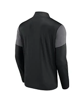 Fanatics Men's Black Chicago White Sox Logo Quarter-Zip Top