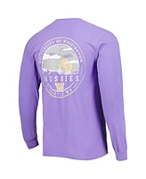 Image One Men's Purple Washington Huskies Circle Campus Scene Long Sleeve T-Shirt