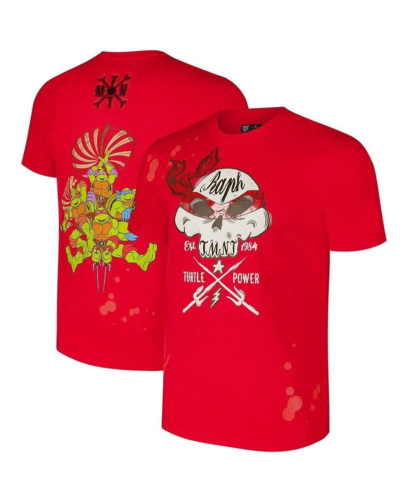 Freeze Max Men's Red Teenage Mutant Ninja Turtles Turtle Power T-Shirt