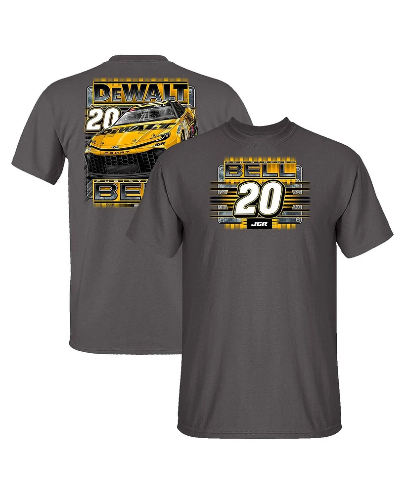 Joe Gibbs Racing Team Collection Men's Charcoal Christopher Bell Dewalt Car T-Shirt