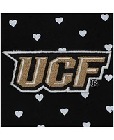 Two Feet Ahead Girls Baby Boys and Black Ucf Knights Hearts Bodysuit Headband