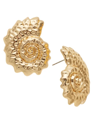 I.n.c. International Concepts Gold-Tone Shell Statement Stud Earrings, Exclusively at Macy's
