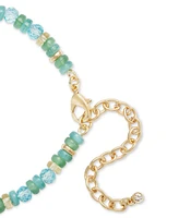 On 34th Gold-Tone Shaky Fish Mixed Bead Pendant Necklace, 32" + 3" extender, Exclusively at Macy's