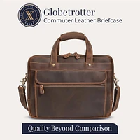 Luxorro Large Leather Briefcase - Capacity & Elegant