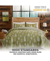 Linery & Co. Winter Forest Microfiber Quilt Set with Shams - Winter forest