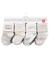 Luvable Friends Baby Boys Unisex Newborn Terry Socks, Owl 16-Piece, 0-6 Months