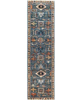 Adorn Hand Woven Rugs Serapi M1945 2'6''x9'7'' Runner Area Rug