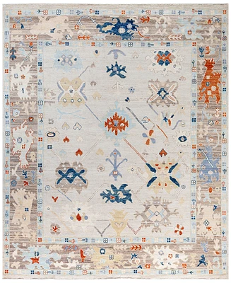 Adorn Hand Woven Rugs Colorful Oushak M1945 8'x9'9'' Area Rug