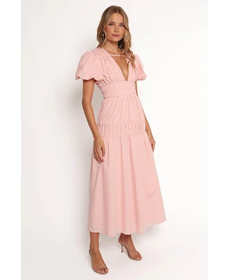Petal and Pup Women's Joedy Puff Sleeve Midi Dress