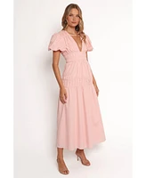 Petal and Pup Women's Joedy Puff Sleeve Midi Dress