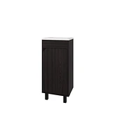 Quartzsite Bathroom Vanity with Integrated Sink and Faucet