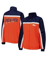 G-iii 4Her by Carl Banks Women's Orange Denver Broncos Post Game Full-Zip Track Jacket
