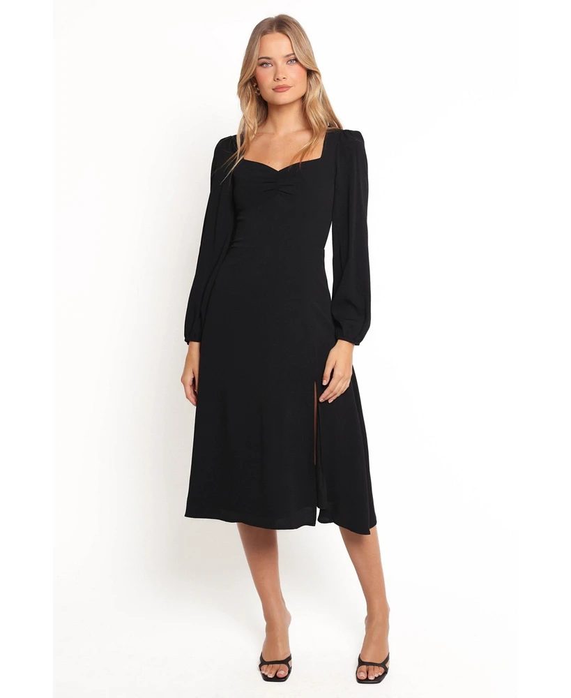 Petal and Pup Women's Franklin Long Sleeve Midi Dress