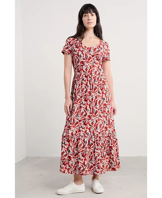 Seasalt Cornwall Women's S/S Tor View Dress with Scoop Neck